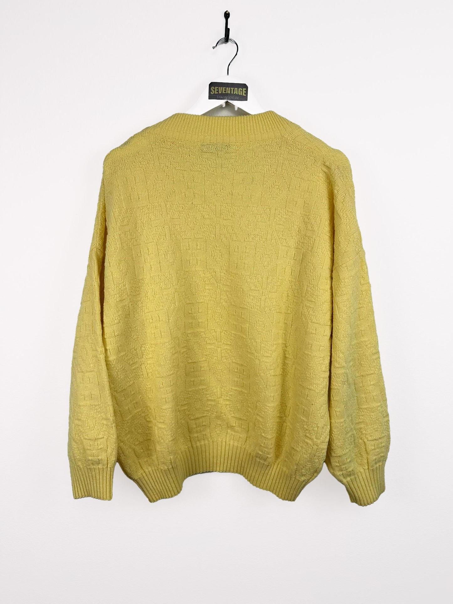 Maglione giallo in lana 90s - XL