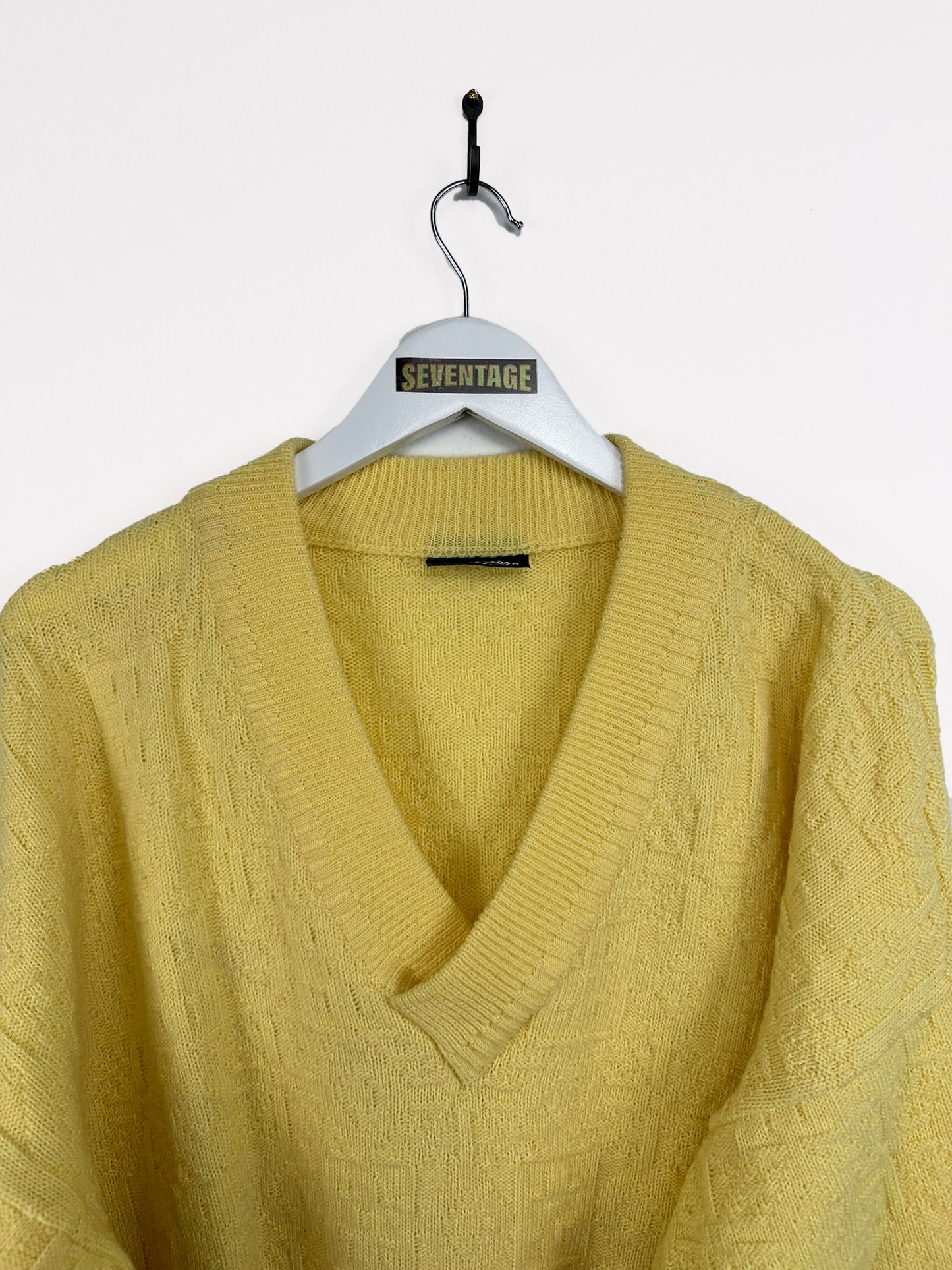 Maglione giallo in lana 90s - XL