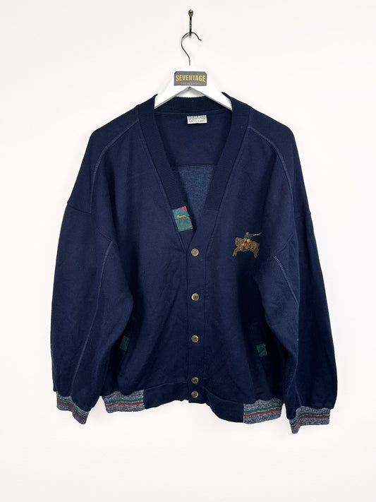 Cardigan blu 90s - L