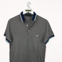 Polo Fred Perry blu a righe - S