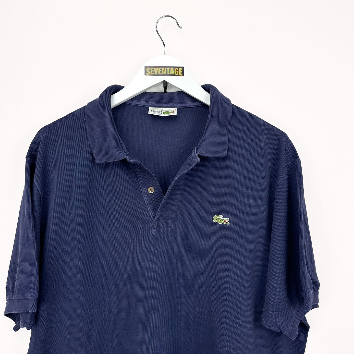 Polo Lacoste blu vintage - XXL