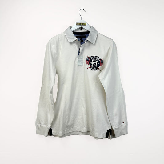 Polo Tommy Hilfiger bianca vintage - M