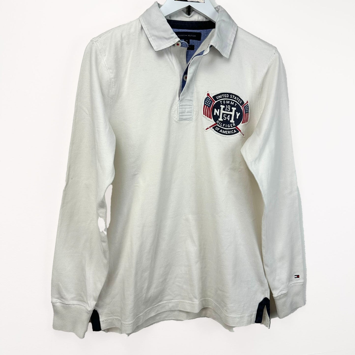 Polo Tommy Hilfiger bianca vintage - M