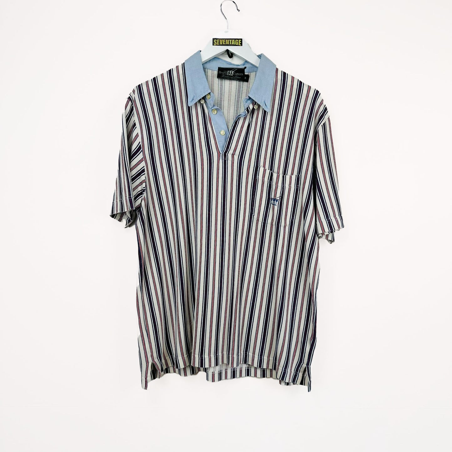 Polo vintage a righe Henry Cotton's - M