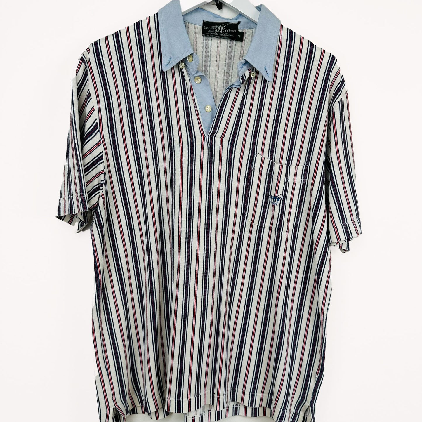 Polo vintage a righe Henry Cotton's - M