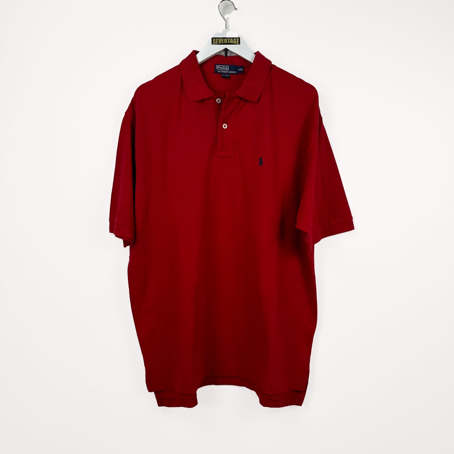 Polo Ralph Lauren rossa 90s - XXL