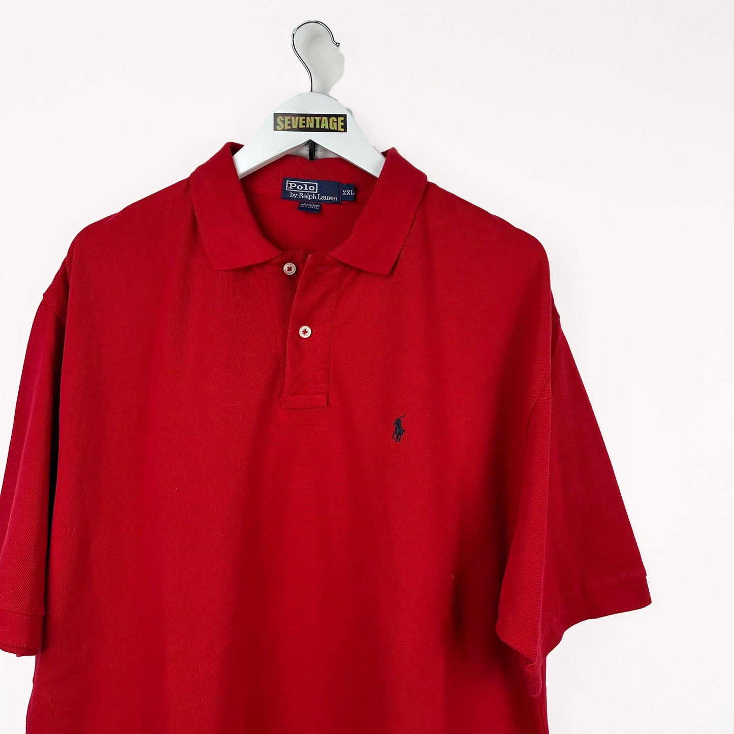 Polo Ralph Lauren rossa 90s - XXL