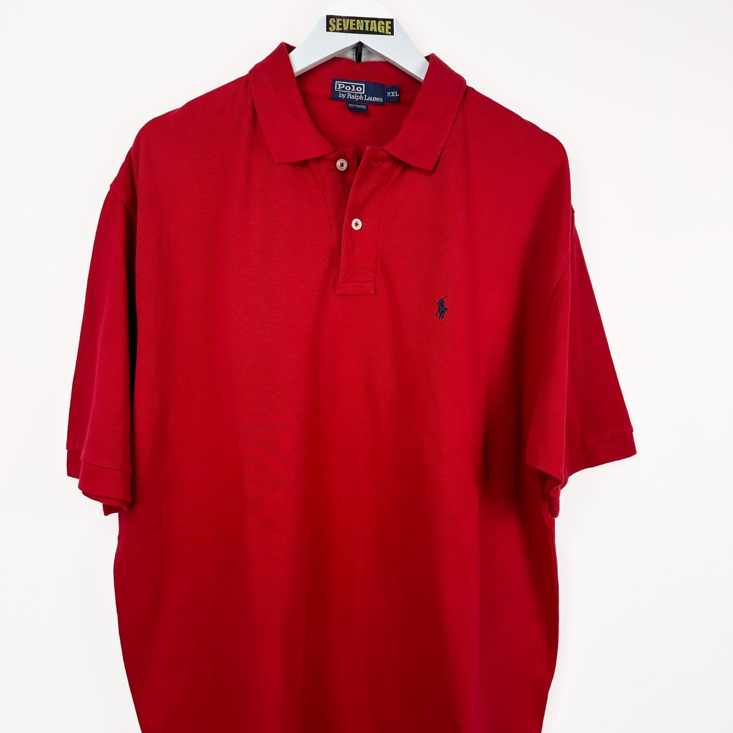 Polo Ralph Lauren rossa 90s - XXL