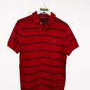 Polo Tommy Hilfiger rossa a righe - M