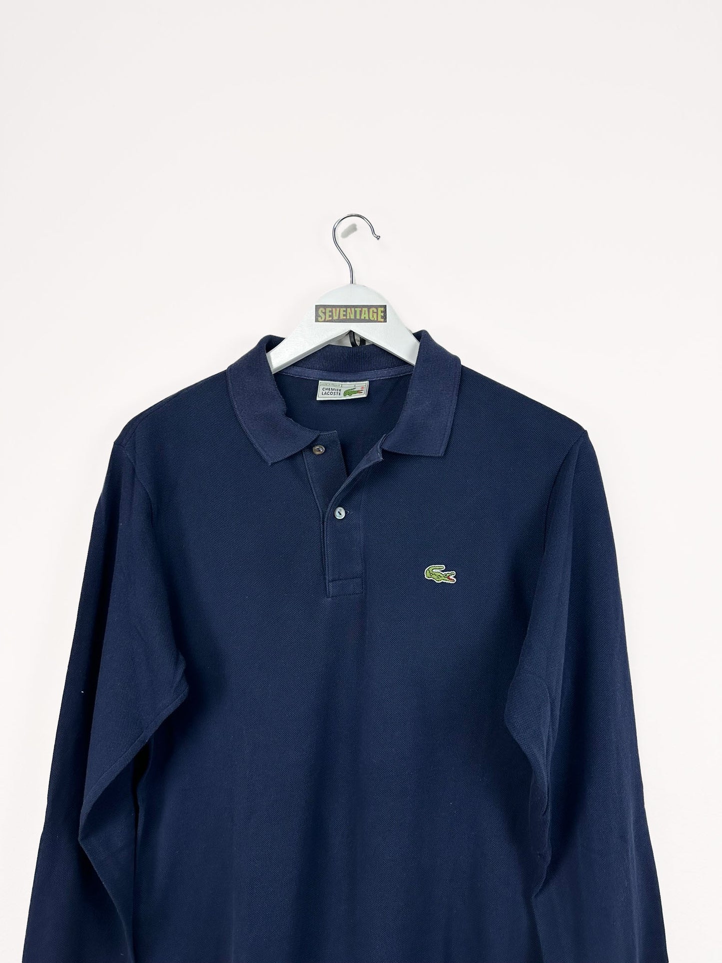 Polo Lacoste blu 90s - L