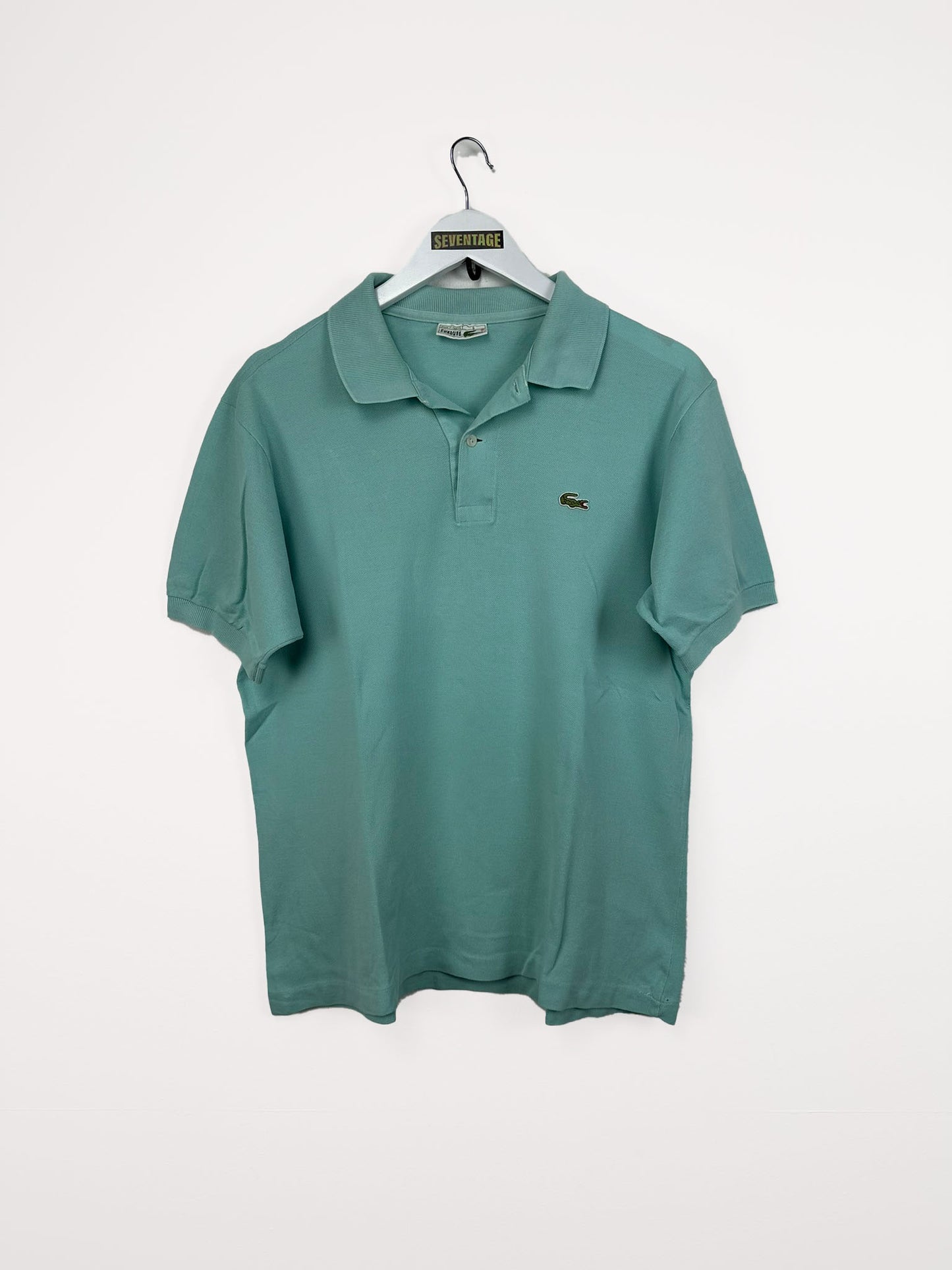 Polo Lacoste verde 90s - L