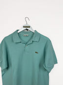Polo Lacoste verde 90s - L