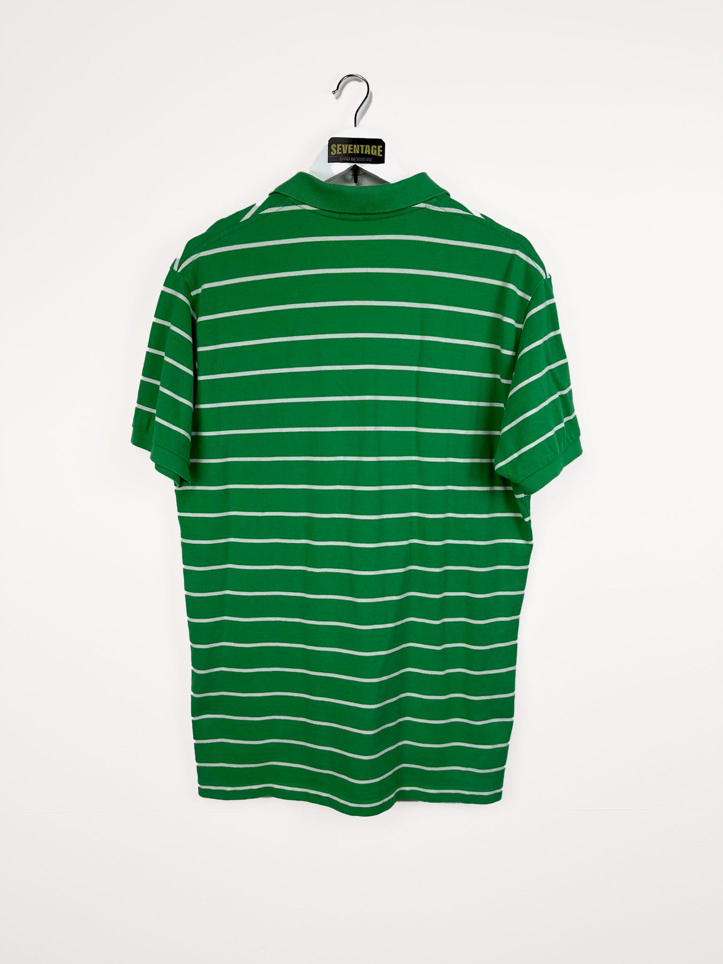 Polo Ralph Lauren verde a righe 00s - M