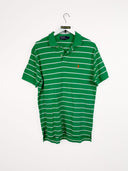 Polo Ralph Lauren verde a righe 00s - M