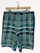 Shorts Adidas Blu a quadri 00s - S