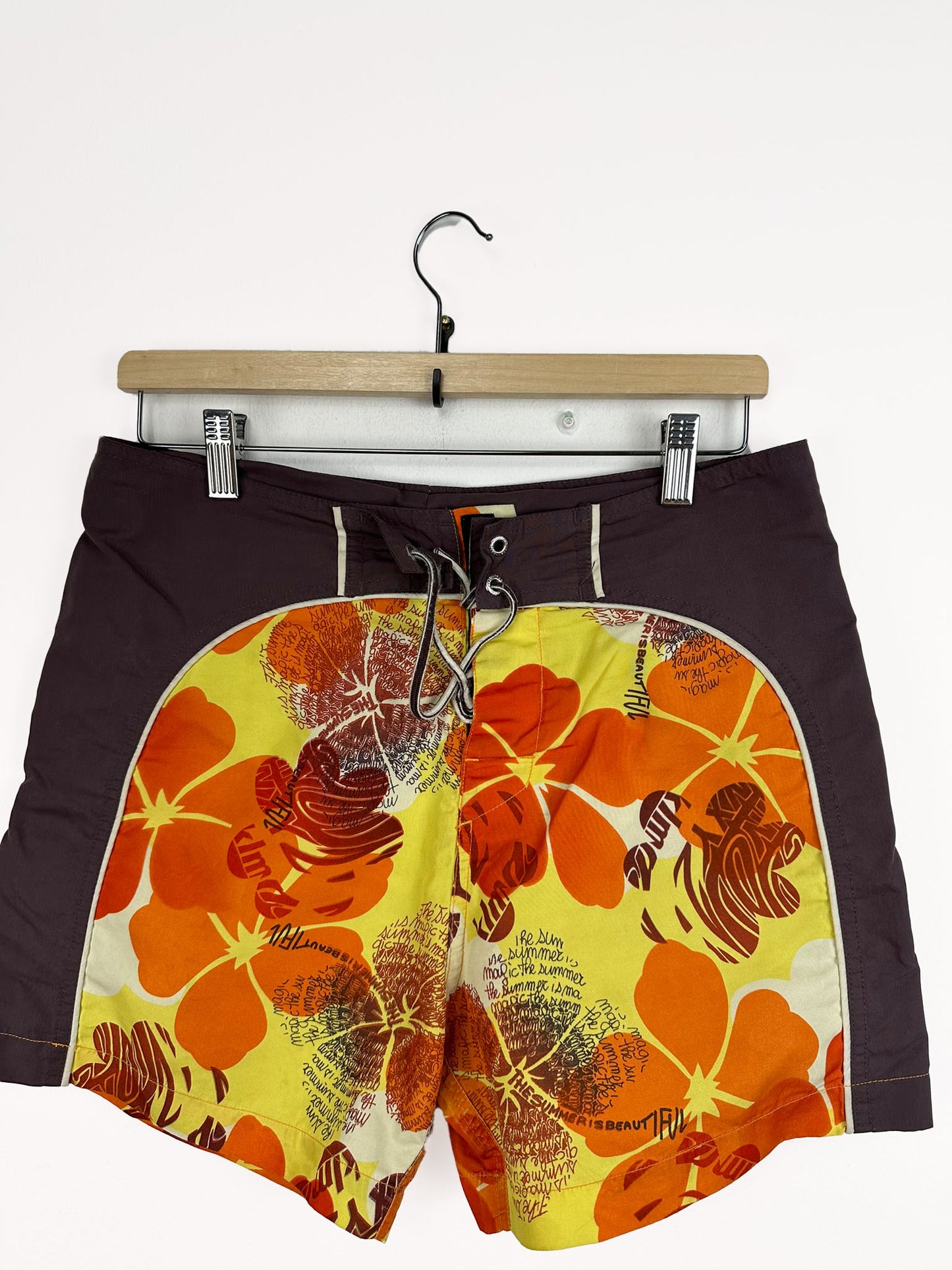 Costume arancio floreale - S