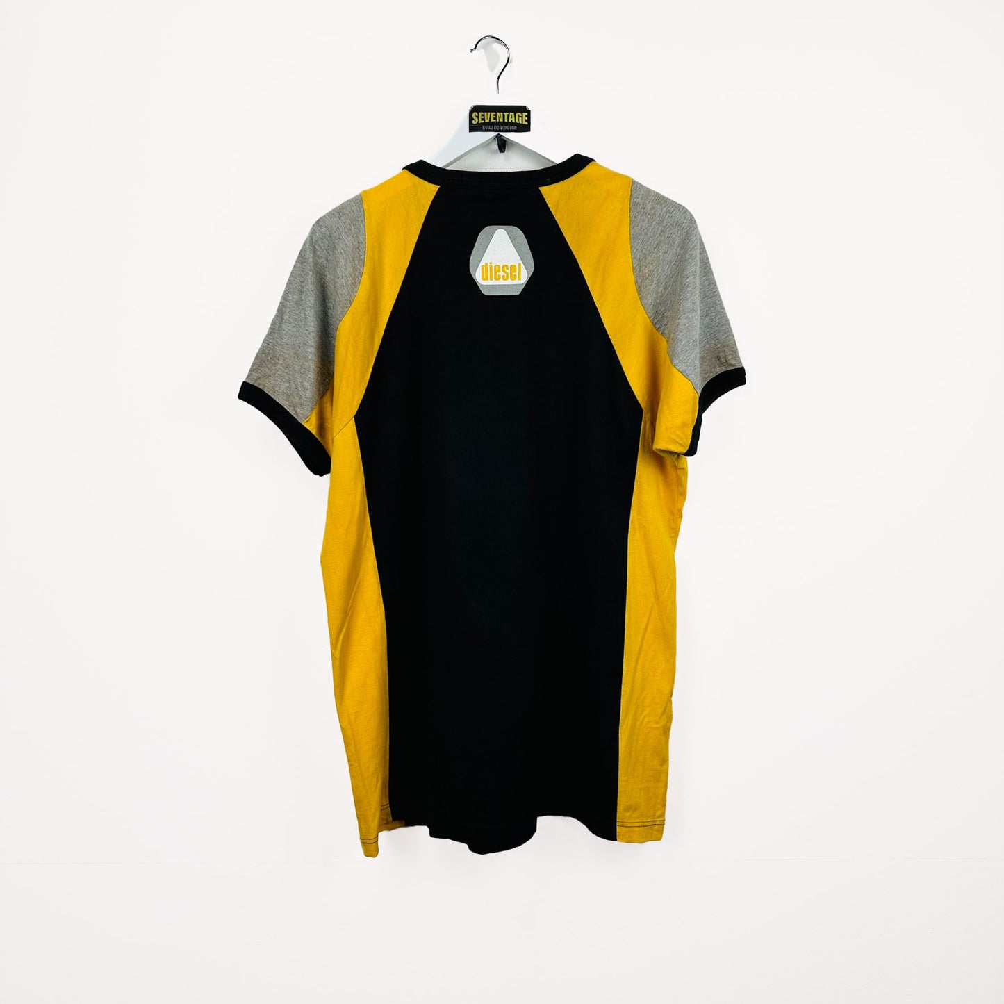 T-shirt nera grigia vintage - XL