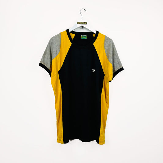 T-shirt nera grigia vintage - XL