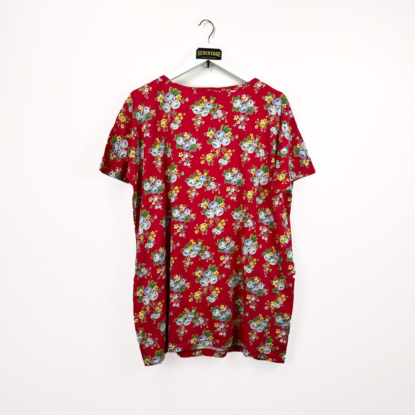 T-shirt Kenzo Jungle rossa floreale vintage - XL