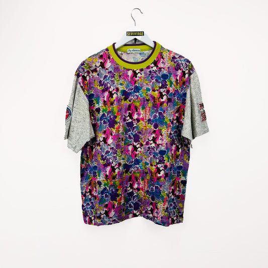 T-shirt surf multicolor vintage - L