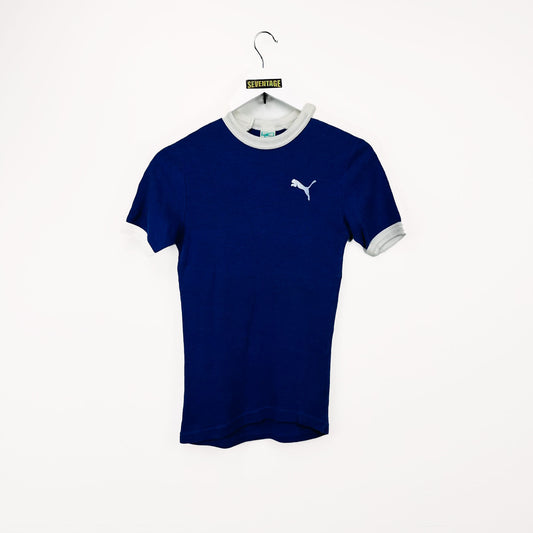 T-shirt Puma blu vintage 90s - XXS