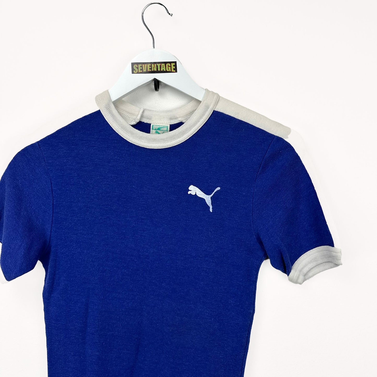 T-shirt Puma blu vintage 90s - XXS