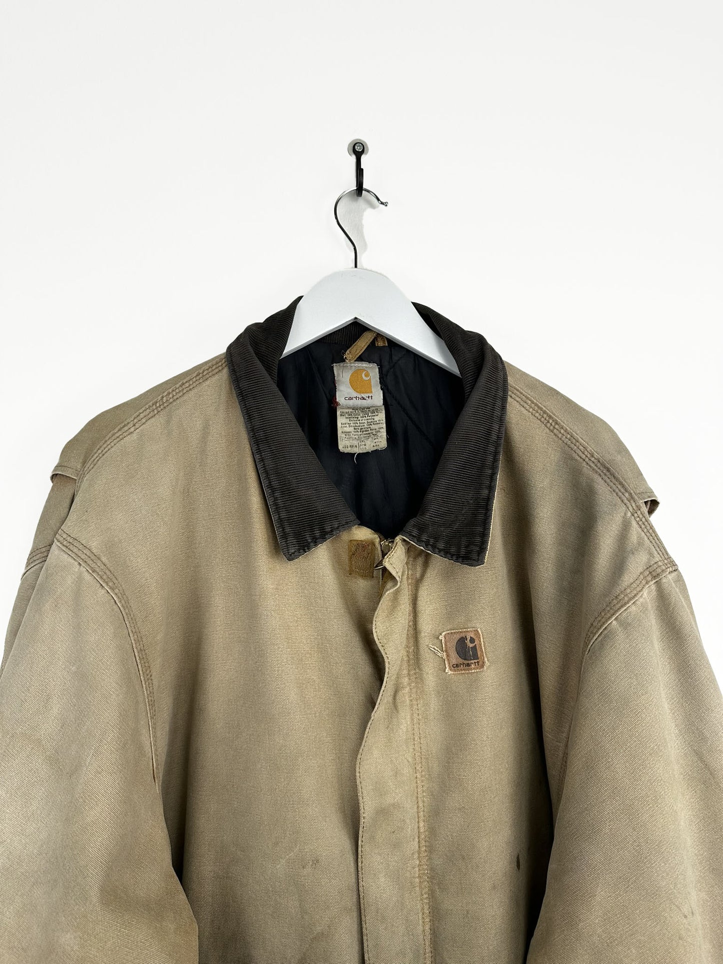Giacca Carhartt beige disdressed Made in Usa (25c146) - 3XL