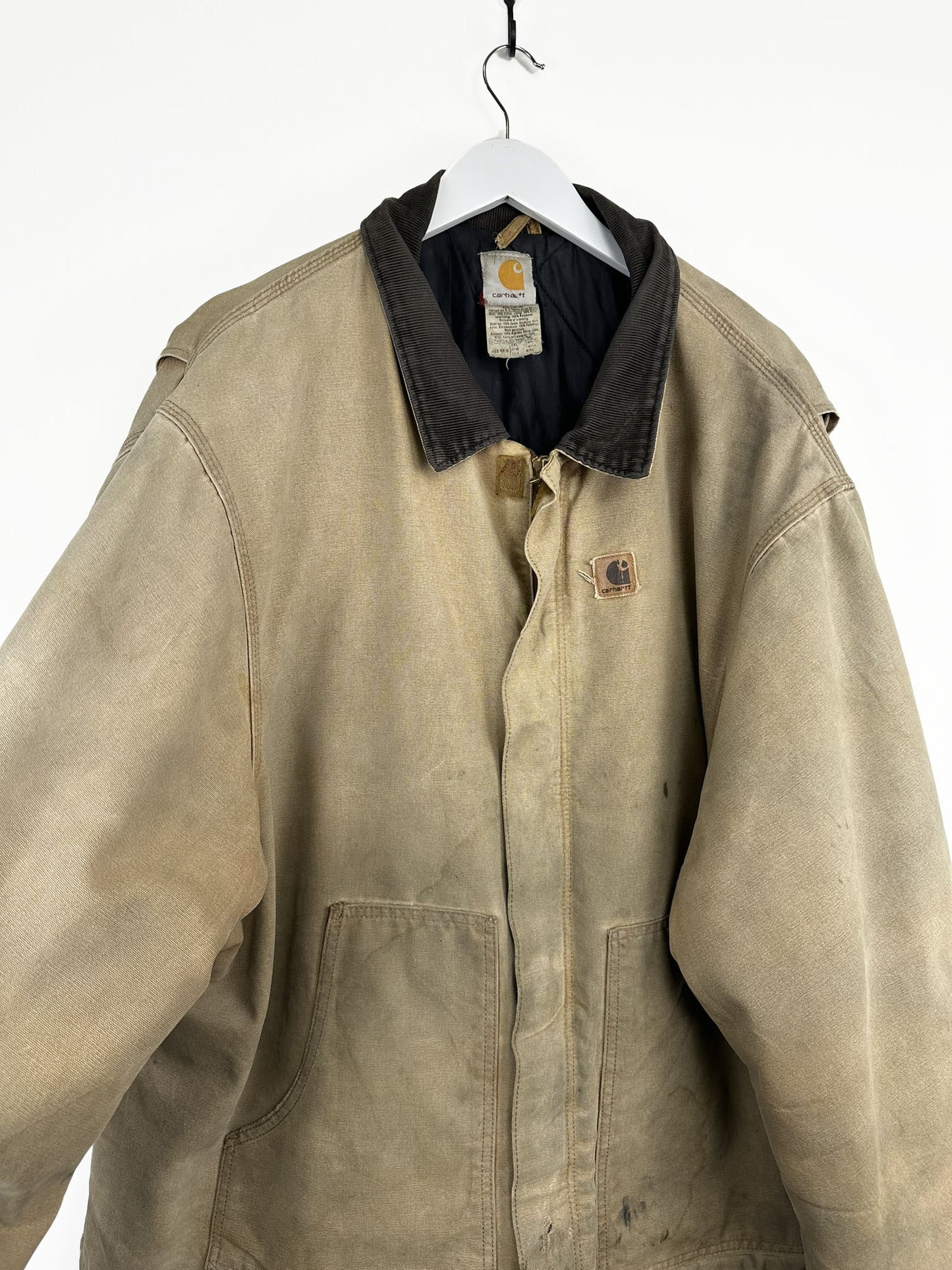Giacca Carhartt beige disdressed Made in Usa (25c146) - 3XL