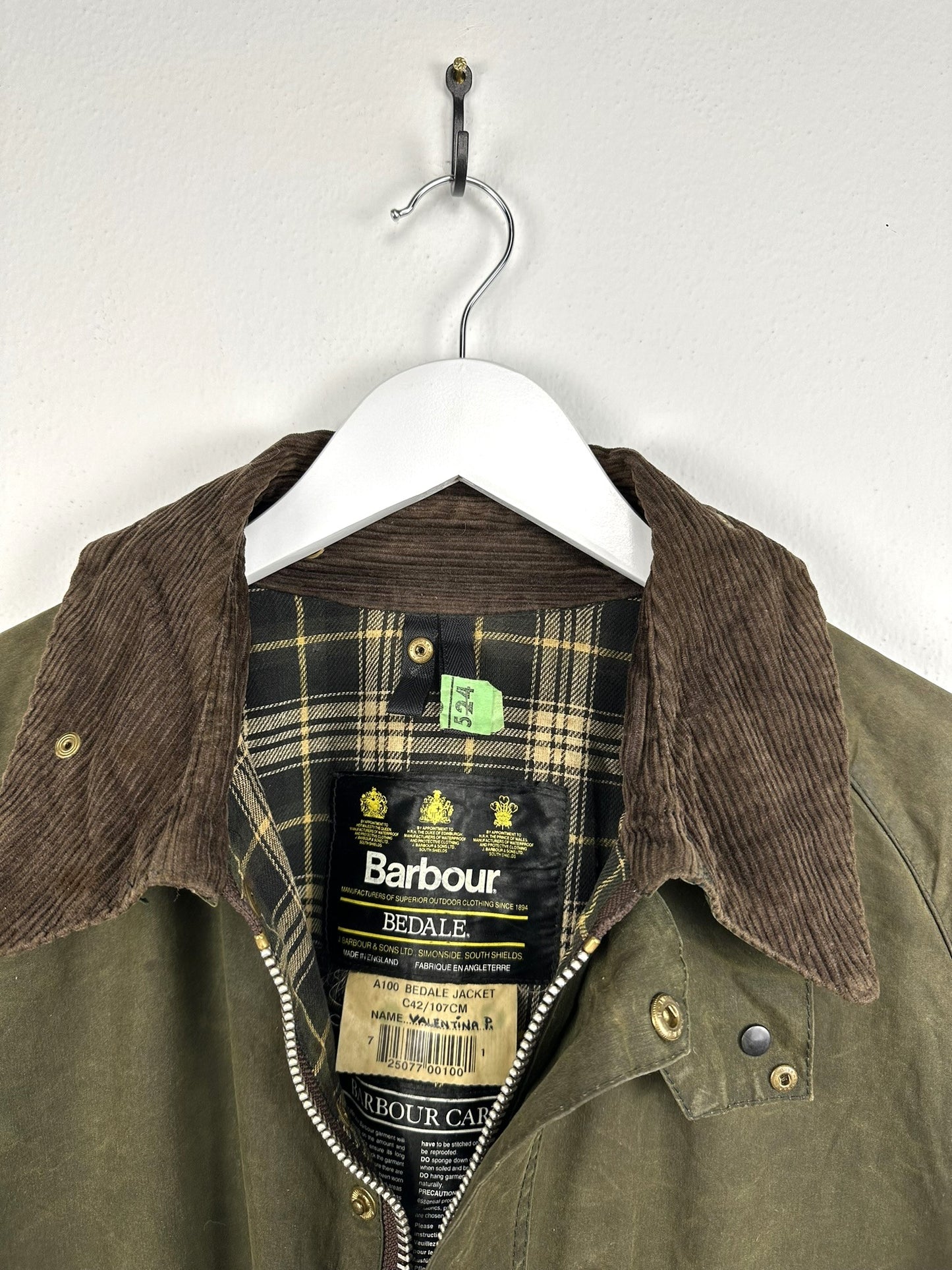 Barbour Bedale verde c42 (30) - M