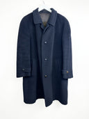 Cappotto blu in lana alpaca (25c198) - M