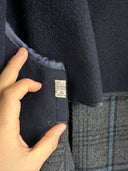 Cappotto blu lungo pura lana (25c199) - M