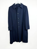 Cappotto blu lungo pura lana (25c199) - M