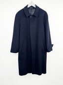 Cappotto blu in lana e cashmere (25c206) - S/M