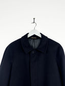 Cappotto blu in lana e cashmere (25c206) - S/M
