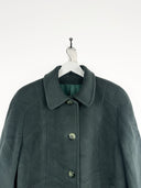 Cappotto verde 100% lana (25c209) - M