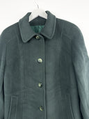 Cappotto verde 100% lana (25c209) - M