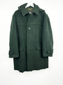 Cappotto montgomery verde in lana (25c214) - M