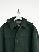 Cappotto montgomery verde in lana (25c214) - M