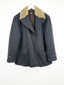 Cappotto grigio in lana donna (25c215) - M/L