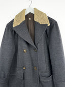 Cappotto grigio in lana donna (25c215) - M/L