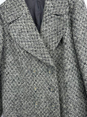 Cappotto in lana grigio nero donna (25c218) - S/M