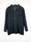 Cappotto nero in lana (25c222) - M