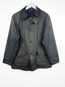 Barbour Woodburn blu dettagli in pelle (25c226) - M