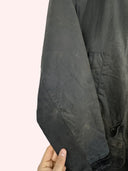 Barbour Woodburn blu dettagli in pelle (25c226) - M