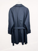 Trench blu uomo con cintura (25c71)- M