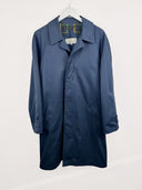 Trench blu uomo con cintura (25c71)- M