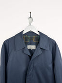 Trench blu uomo con cintura (25c71)- M