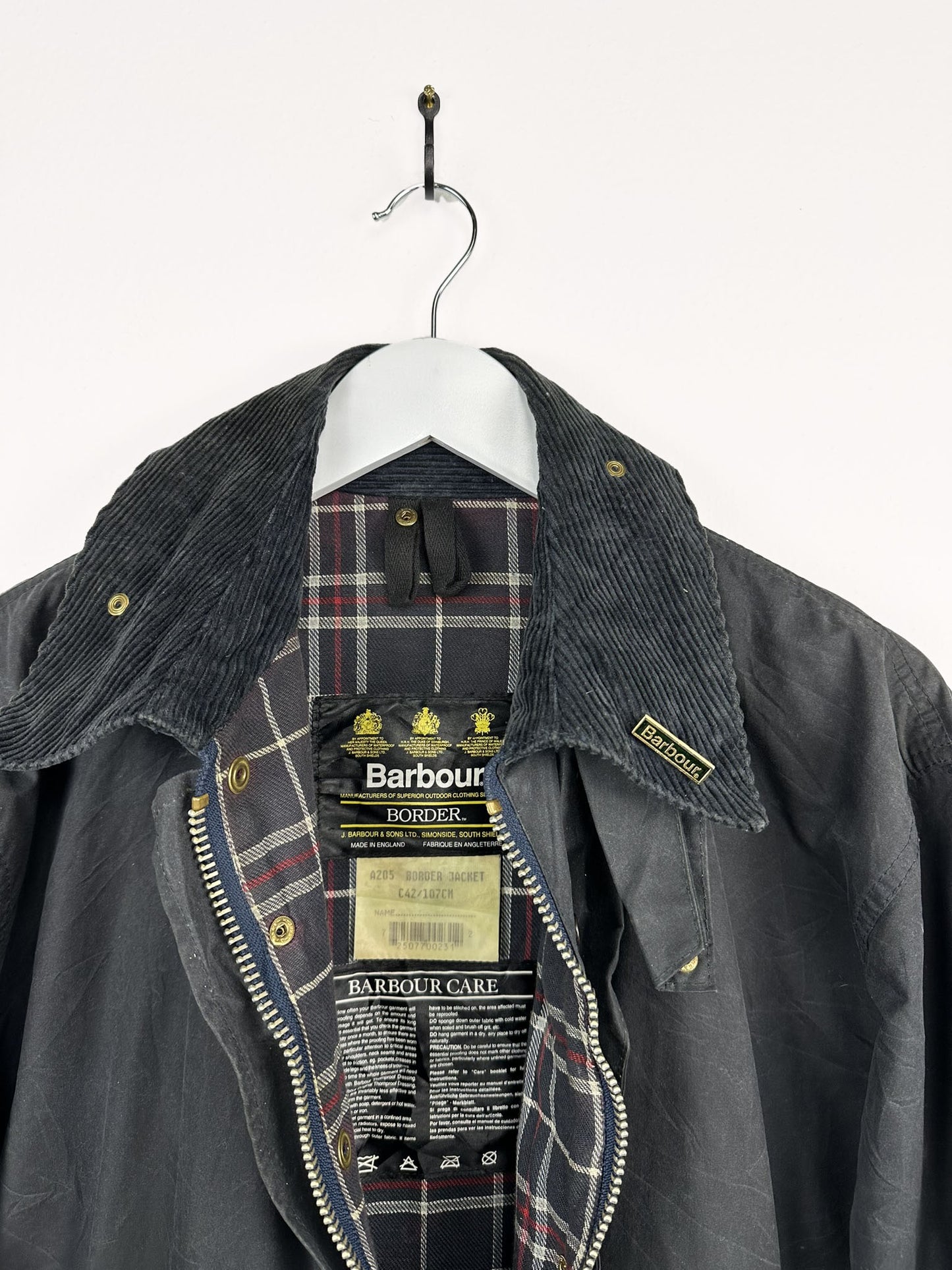 Barbour Border blu c42 con spilla (25c87) - M