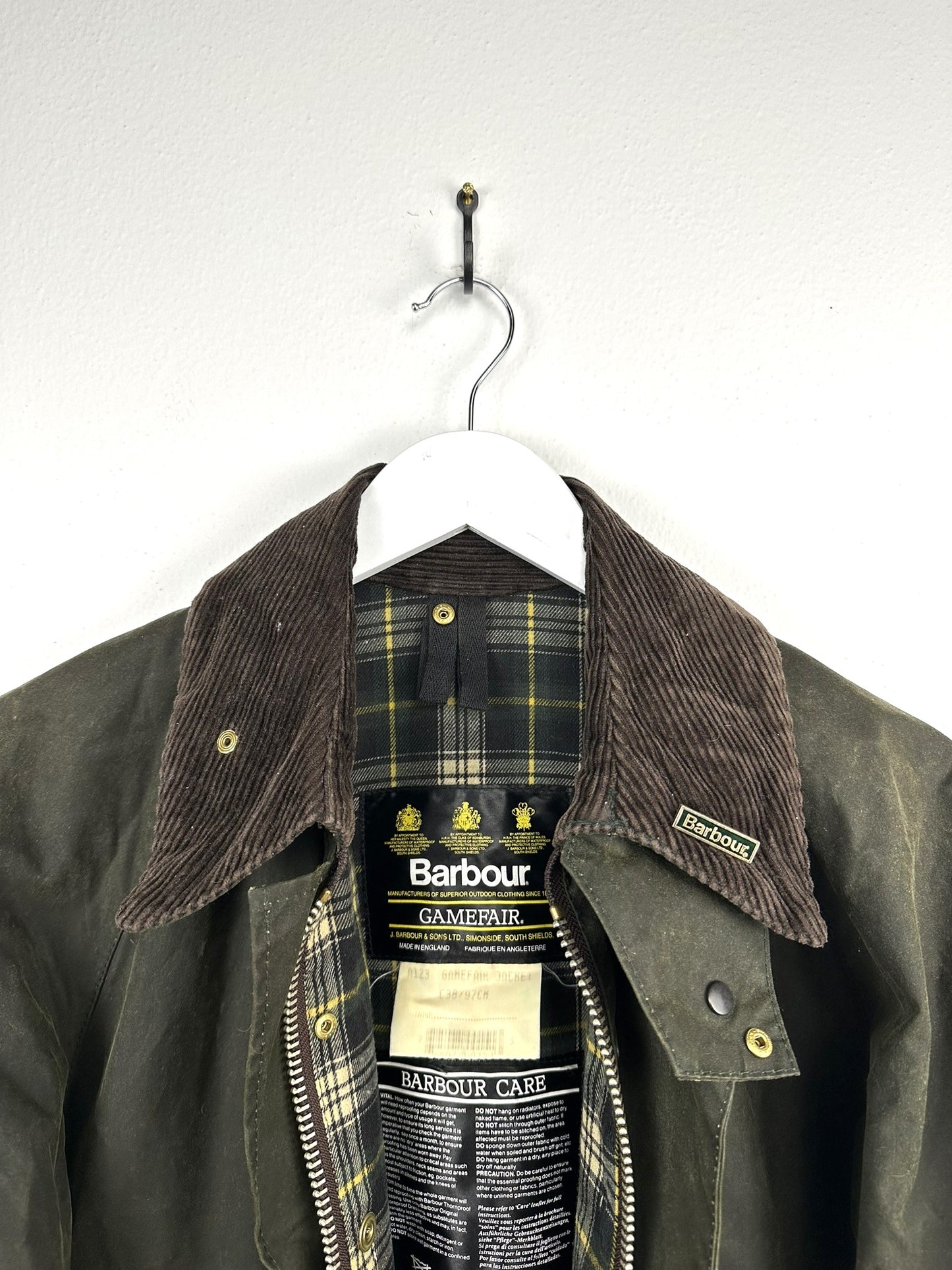 Barbour Gamefair C38 verde spilla (25c91) - S