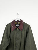 Barbour Beaufort verde collo viola (25c92) - M